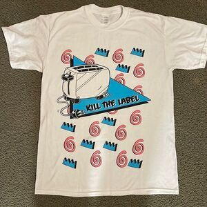 Kill the Label Toaster White Medium short SLEEVE TEE shirt